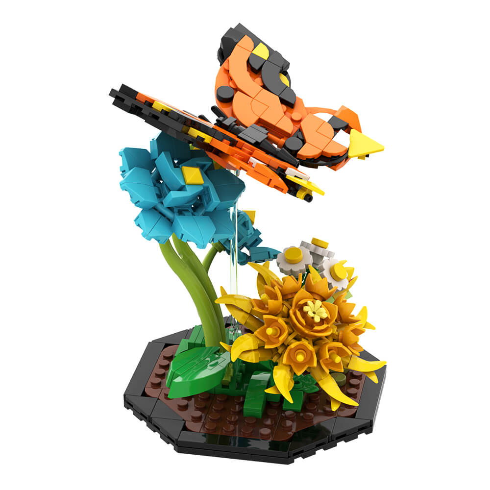 Bee / Butterfly / Dragonfly Garden Insect MOC Building Block Bricks |MocPixel Bee / Butterfly / Dragonfly Garden Insect MOC Building Block Bricks |MocPixel - Bee+Butterfly+Dragonfly Lego Block Sets Alternative