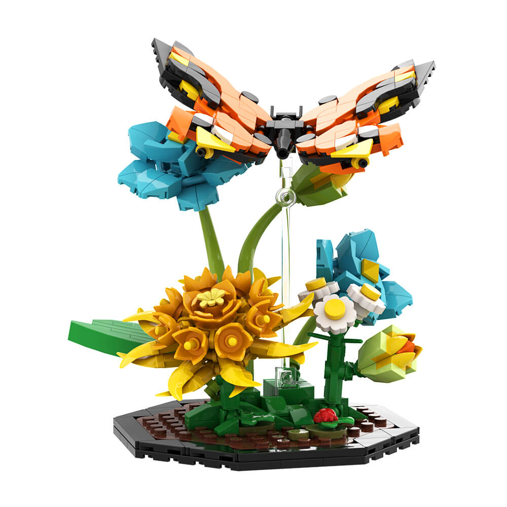 Bee / Butterfly / Dragonfly Garden Insect MOC Building Block Bricks |MocPixel Bee / Butterfly / Dragonfly Garden Insect MOC Building Block Bricks |MocPixel - Bee+Butterfly+Dragonfly Lego Block Sets Alternative