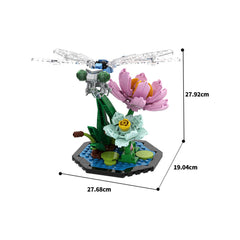 Bee / Butterfly / Dragonfly Garden Insect MOC Building Block Bricks |MocPixel Bee / Butterfly / Dragonfly Garden Insect MOC Building Block Bricks |MocPixel - Dragonfly Lego Block Sets Alternative