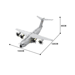 14845PCS Airbus A400M Atlas ( Without Power Functions ) MOC Building Block Bricks |MocPixel 14845PCS Airbus A400M Atlas ( Without Power Functions ) MOC Building Block Bricks |MocPixel - Default Title Lego Block Sets Alternative