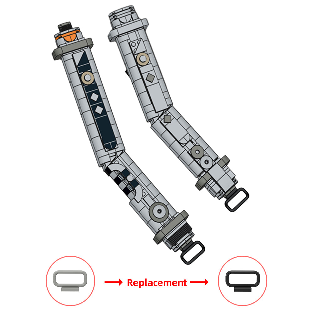 617PCS Ahsoka Tano'S Lightsaber Hilts MOC Building Block Bricks |MocPixel 617PCS Ahsoka Tano'S Lightsaber Hilts MOC Building Block Bricks |MocPixel - Default Title Lego Block Sets Alternative