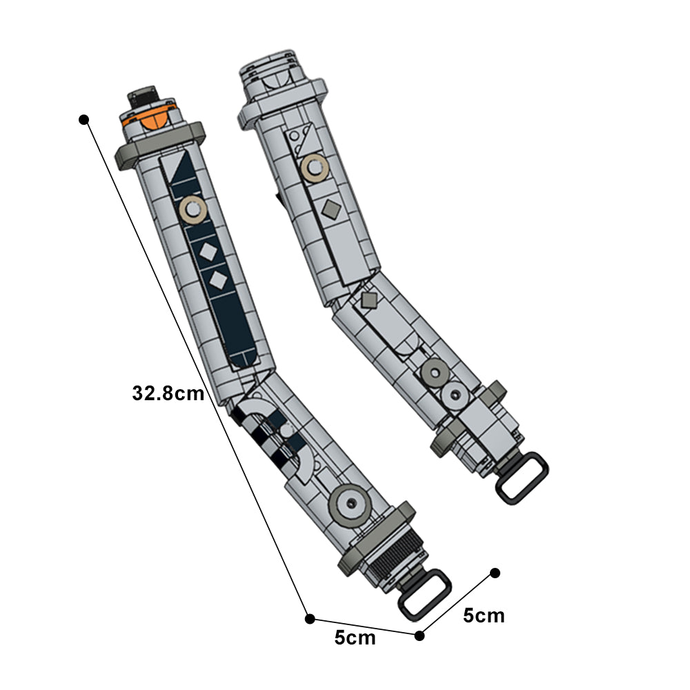 617PCS Ahsoka Tano'S Lightsaber Hilts MOC Building Block Bricks |MocPixel 617PCS Ahsoka Tano'S Lightsaber Hilts MOC Building Block Bricks |MocPixel - Default Title Lego Block Sets Alternative