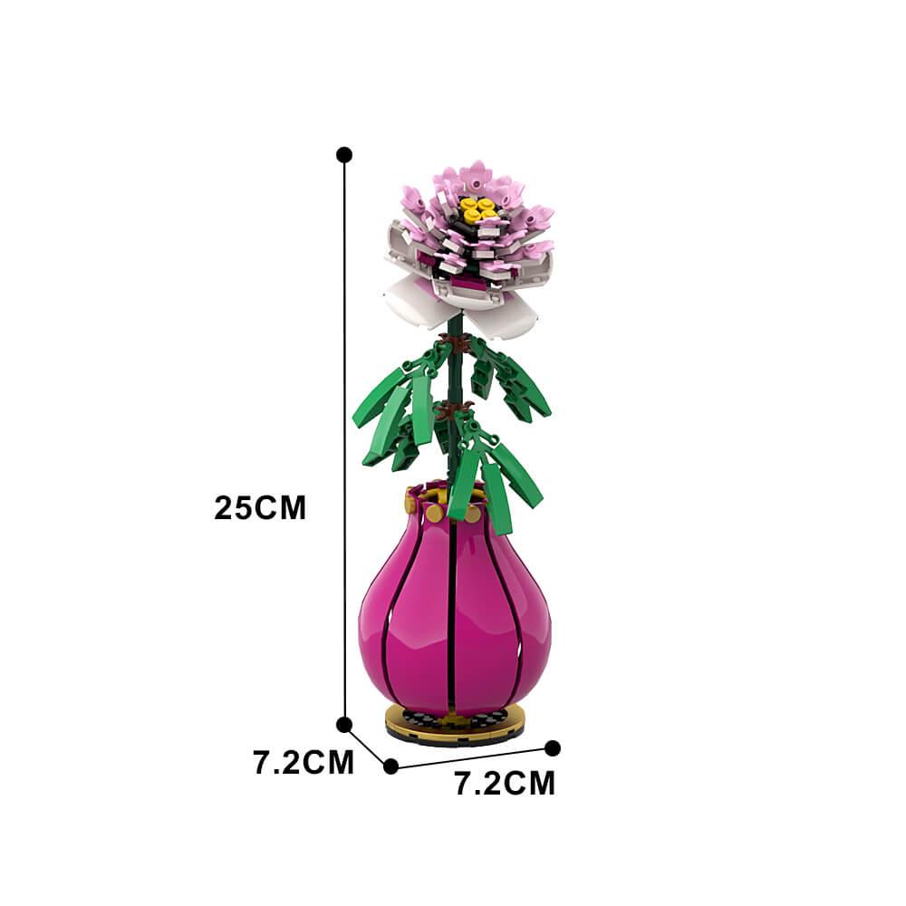 148PCS Peony Flower MOC Building Block Bricks |MocPixel 148PCS Peony Flower MOC Building Block Bricks |MocPixel - Default Title Lego Block Sets Alternative