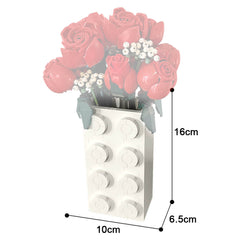 222PCS Brick Vase MOC Building Block Bricks |MocPixel 222PCS Brick Vase MOC Building Block Bricks |MocPixel - Vase Only Lego Block Sets Alternative