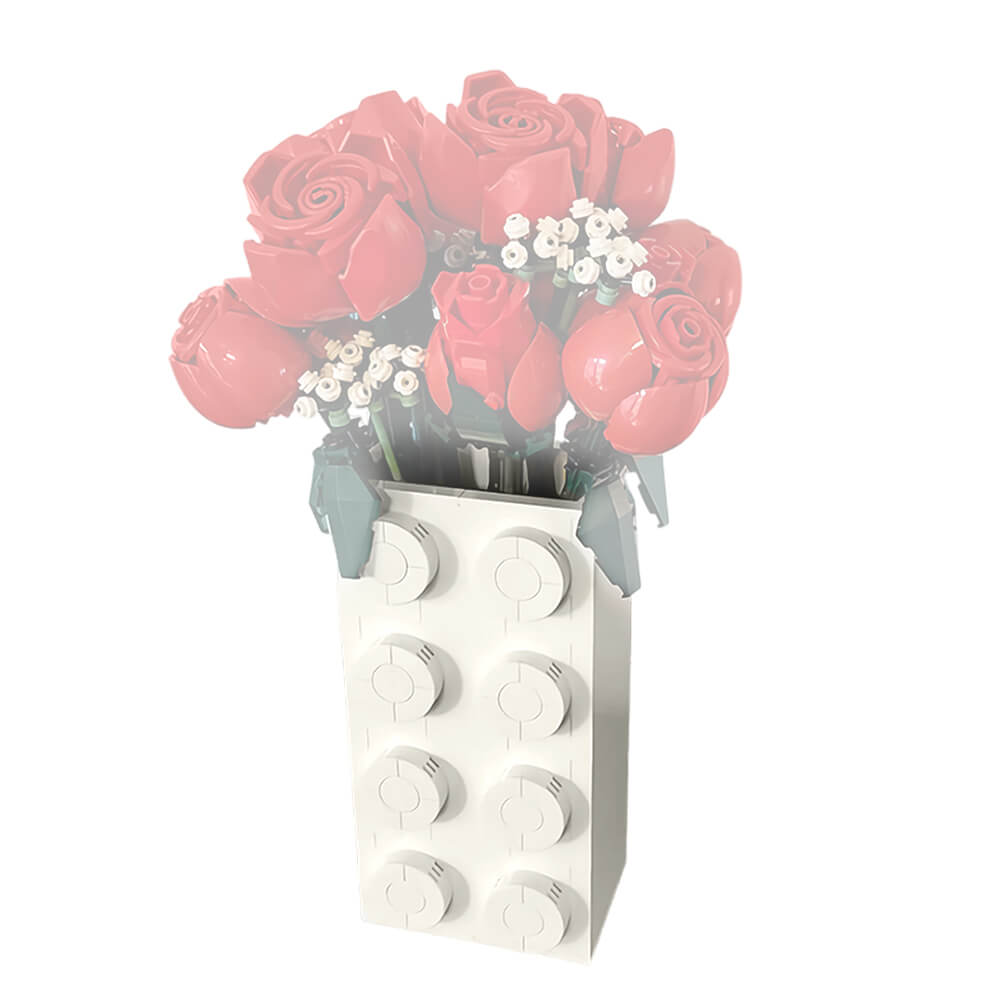 222PCS Brick Vase MOC Building Block Bricks |MocPixel 222PCS Brick Vase MOC Building Block Bricks |MocPixel - Vase Only Lego Block Sets Alternative