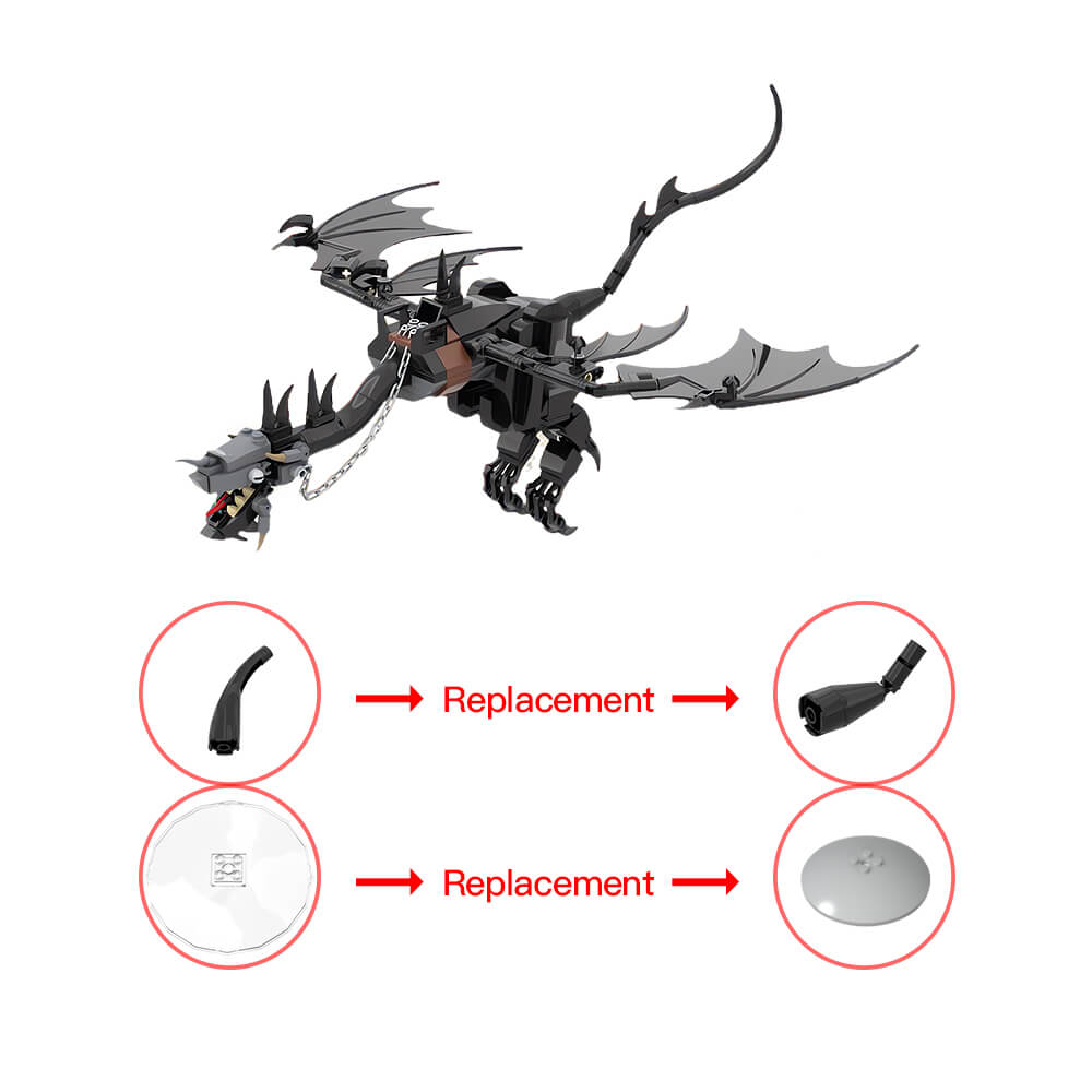 384PCS The Fell Beast，Ringwraiths MOC Building Block Bricks |MocPixel 384PCS The Fell Beast，Ringwraiths MOC Building Block Bricks |MocPixel - Lego Block Sets Alternative