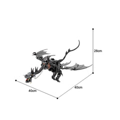 384PCS The Fell Beast，Ringwraiths MOC Building Block Bricks |MocPixel 384PCS The Fell Beast，Ringwraiths MOC Building Block Bricks |MocPixel - Lego Block Sets Alternative