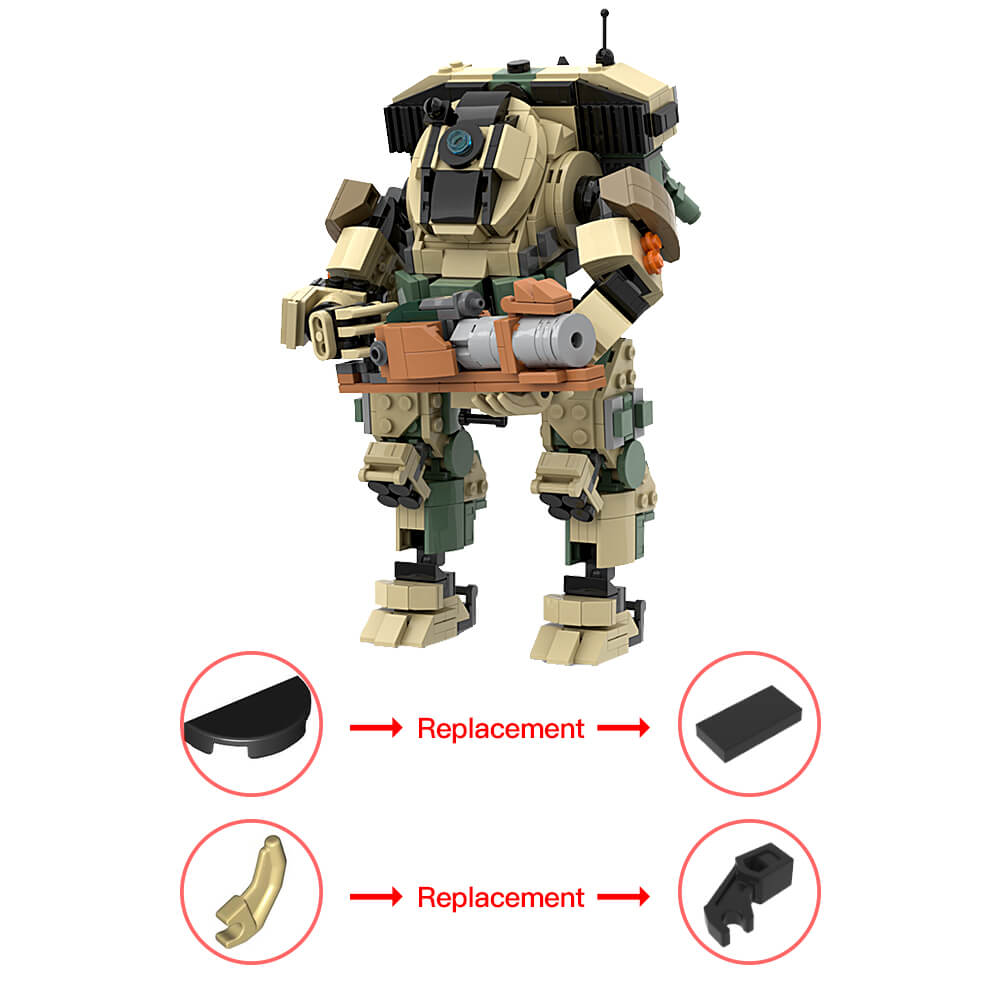 756PCS Scorch|Titanfall 2 MOC Building Block Bricks |MocPixel 756PCS Scorch|Titanfall 2 MOC Building Block Bricks |MocPixel - Default Title Lego Block Sets Alternative