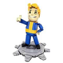 623PCS Fellout: Vault Boy Posable Desktop Figurine With Stand! MOC Building Block Bricks |MocPixel 623PCS Fellout: Vault Boy Posable Desktop Figurine With Stand! MOC Building Block Bricks |MocPixel - Default Title Lego Block Sets Alternative