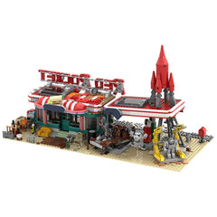 2037PCS Red Rocket Modular Gas Station From Fellout MOC Building Block Bricks |MocPixel 2037PCS Red Rocket Modular Gas Station From Fellout MOC Building Block Bricks |MocPixel - Default Title Lego Block Sets Alternative