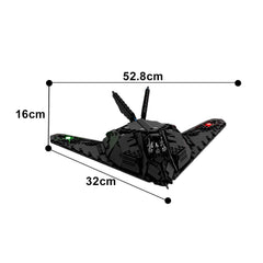 1646PCS F-117 Nighthawk (1-34) MOC Building Block Bricks |MocPixel Lego alternatives MOC-179931