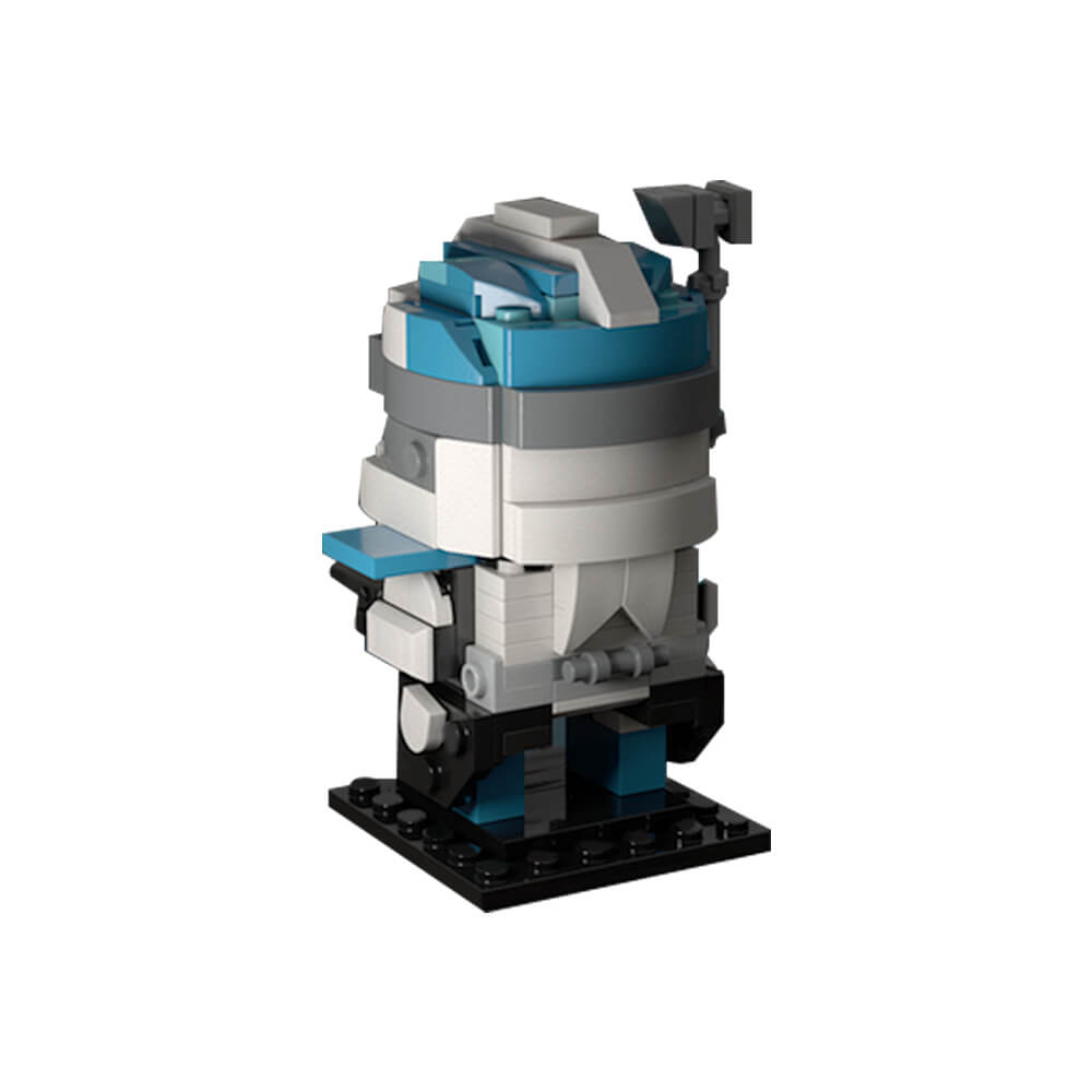 178PCS Lieutenant Crash Brickheadz Space War MOC Building Block Bricks |MocPixel Lego alternatives MOC-180062