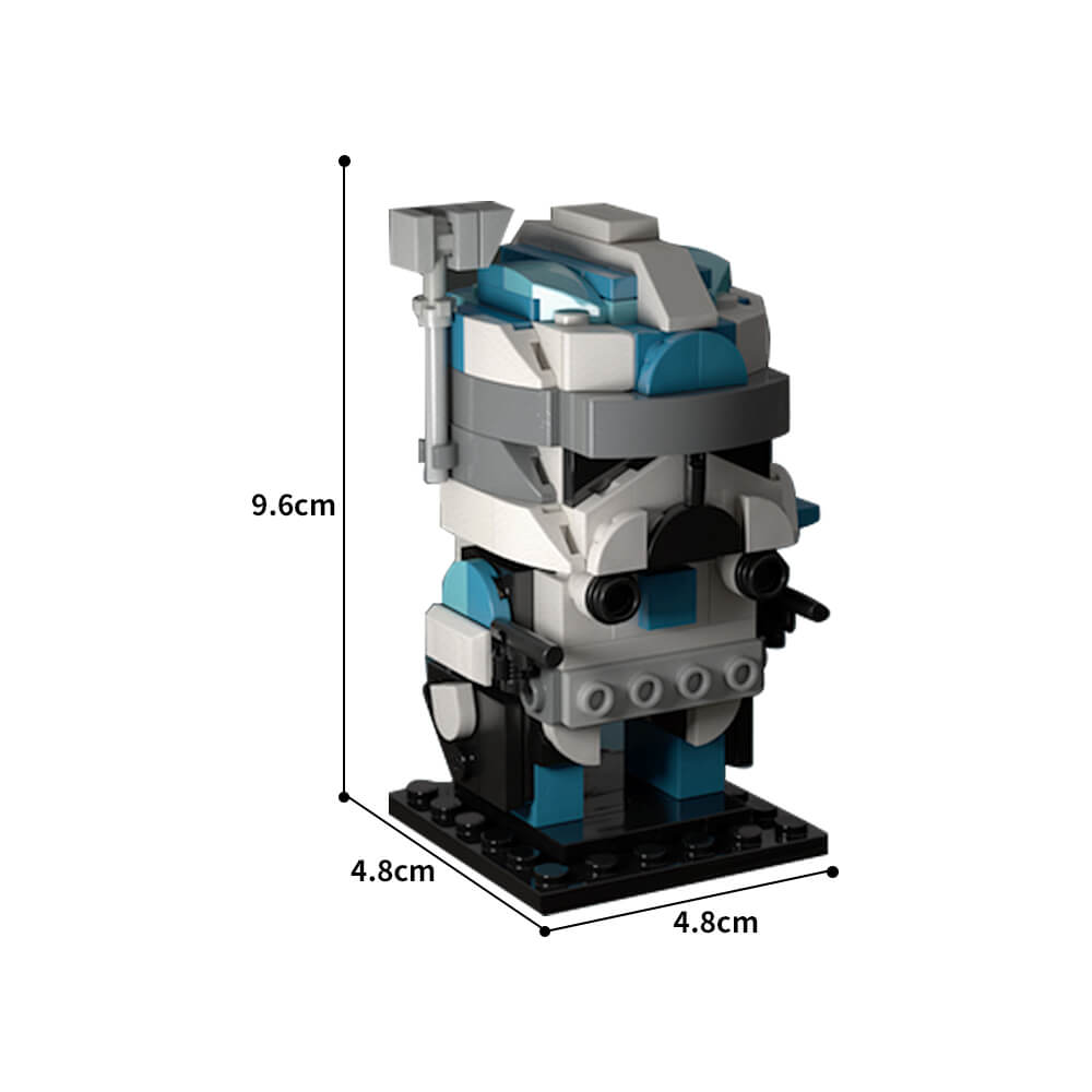 178PCS Lieutenant Crash Brickheadz Space War MOC Building Block Bricks |MocPixel Lego alternatives MOC-180062
