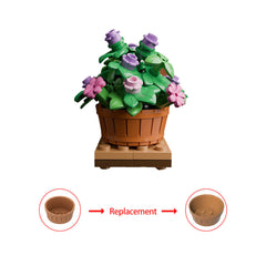 55PCS Flowerpot MOC Building Block Bricks |MocPixel