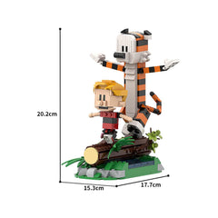 495PCS Calvin And Hobbes On Single Wooden Bridge MOC Building Block Bricks |MocPixel 495PCS Calvin And Hobbes On Single Wooden Bridge MOC Building Block Bricks |MocPixel - Default Title Lego Block Sets Alternative