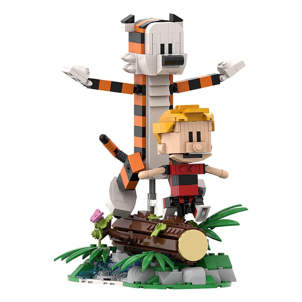 495PCS Calvin And Hobbes On Single Wooden Bridge MOC Building Block Bricks |MocPixel 495PCS Calvin And Hobbes On Single Wooden Bridge MOC Building Block Bricks |MocPixel - Default Title Lego Block Sets Alternative