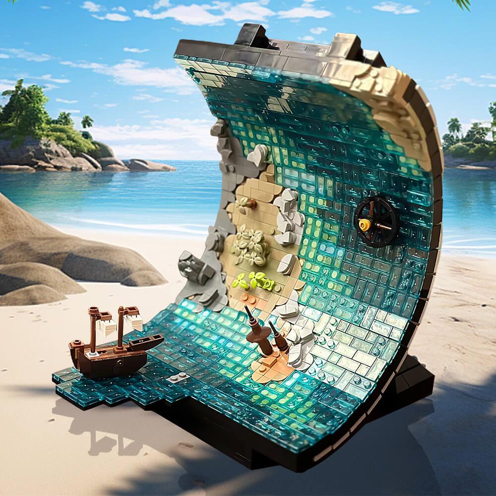 1271PCS Roll The Sea surface MOC Building Block Bricks |MocPixel 1271PCS Roll The Sea surface MOC Building Block Bricks |MocPixel - Default Title Lego Block Sets Alternative