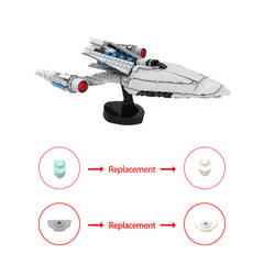491PCS USS Protostar MOC Building Block Bricks |MocPixel Lego alternative store MOC-179708
