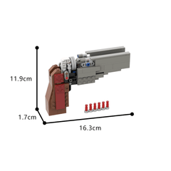 159PCS Working 6 Shot Revolver MOC Building Block Bricks |MocPixel Lego alternatives MOC-184842
