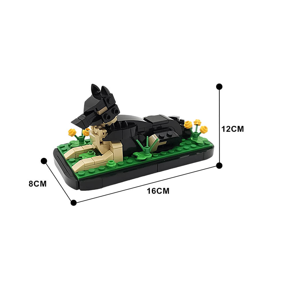 151PCS Sasha (German Shepherd) MOC Building Block Bricks |MocPixel Lego alternatives MOC-185618