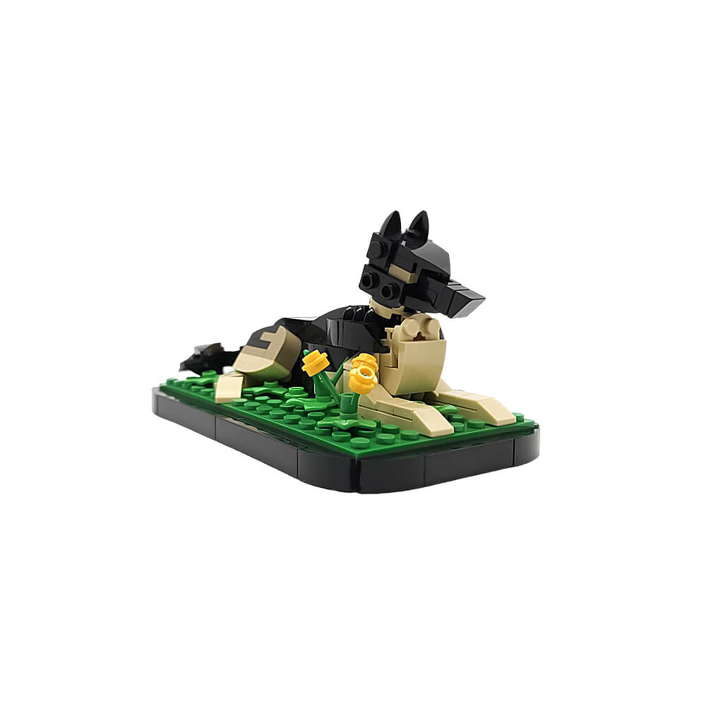 151PCS Sasha (German Shepherd) MOC Building Block Bricks |MocPixel Lego alternatives MOC-185618