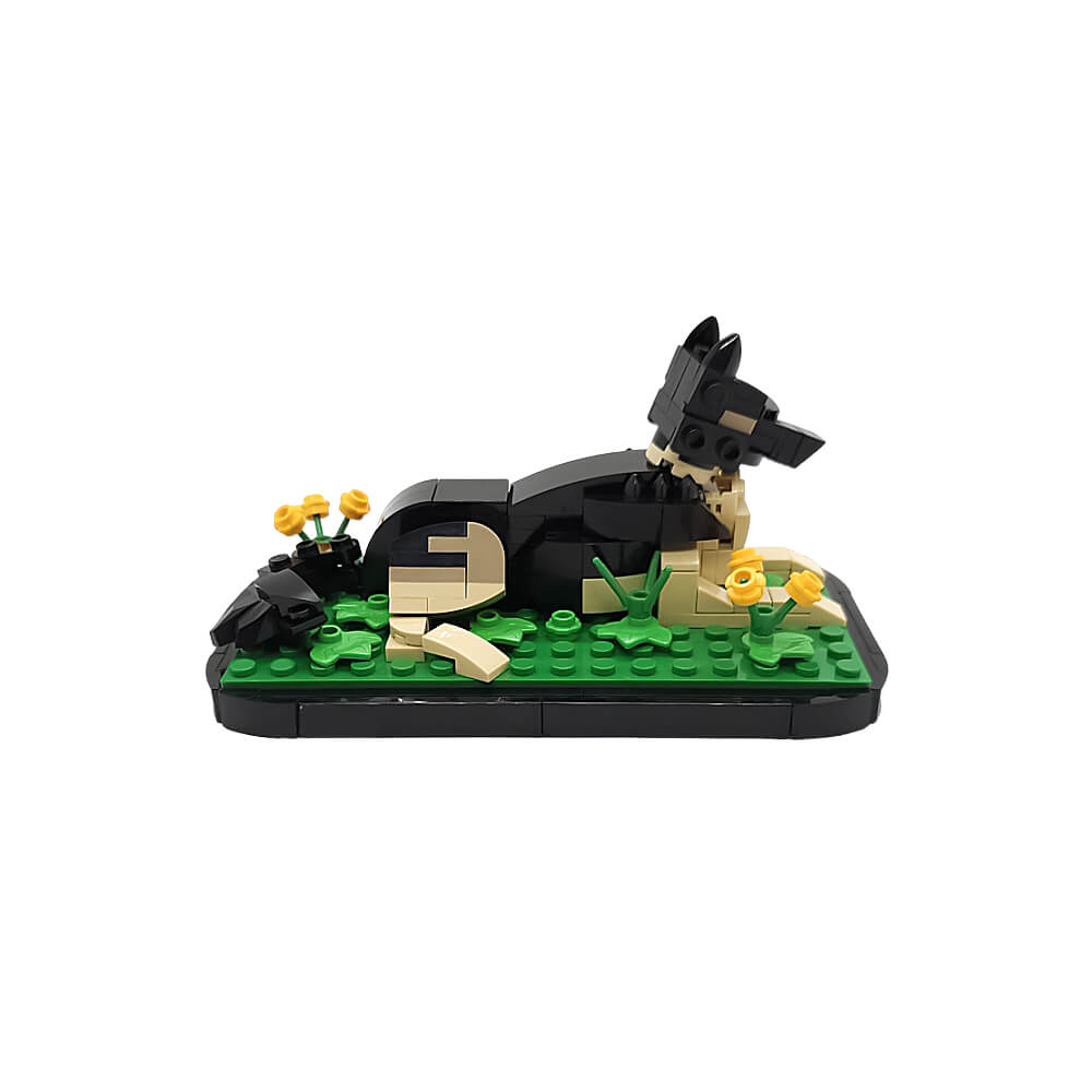 151PCS Sasha (German Shepherd) MOC Building Block Bricks |MocPixel Lego alternatives MOC-185618