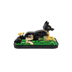 151PCS Sasha (German Shepherd) MOC Building Block Bricks |MocPixel Lego alternatives MOC-185618