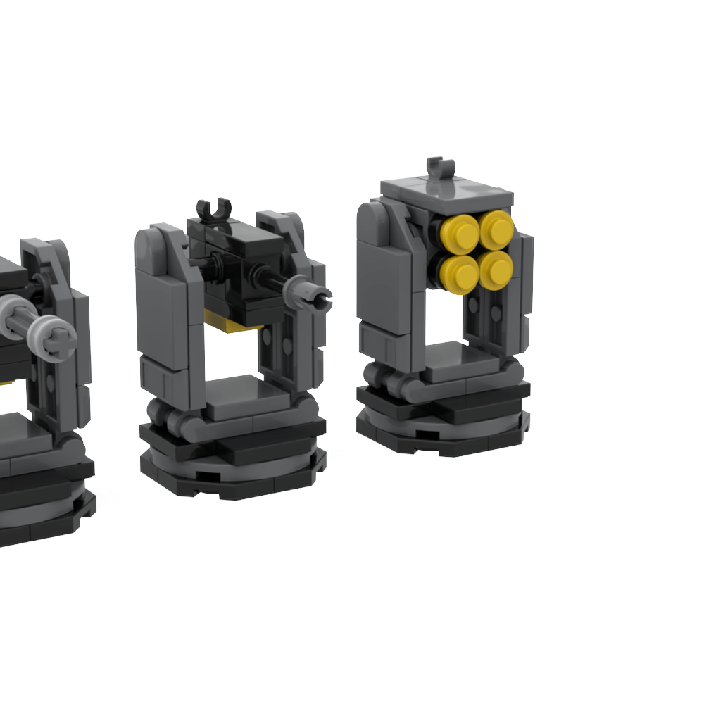250PCS Helldivers 2 Sentry Stratagems MOC Building Block Bricks |MocPixel Lego alternatives MOC-185781