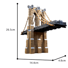 2047PCS The Brooklyn Bridge MOC Building Block Bricks |MocPixel Lego alternatives MOC-183030