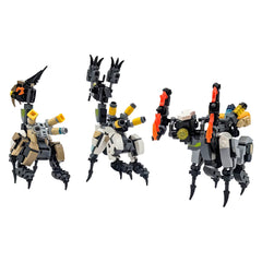469PCS Grazer, Lancehorn, And Fanghorn 3 in 1 Horizon MOC Building