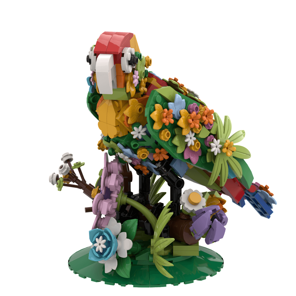 396PCS Flower bird MOC Building Block Bricks |MocPixel Lego alternatives