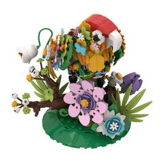 396PCS Flower bird MOC Building Block Bricks |MocPixel Lego alternatives