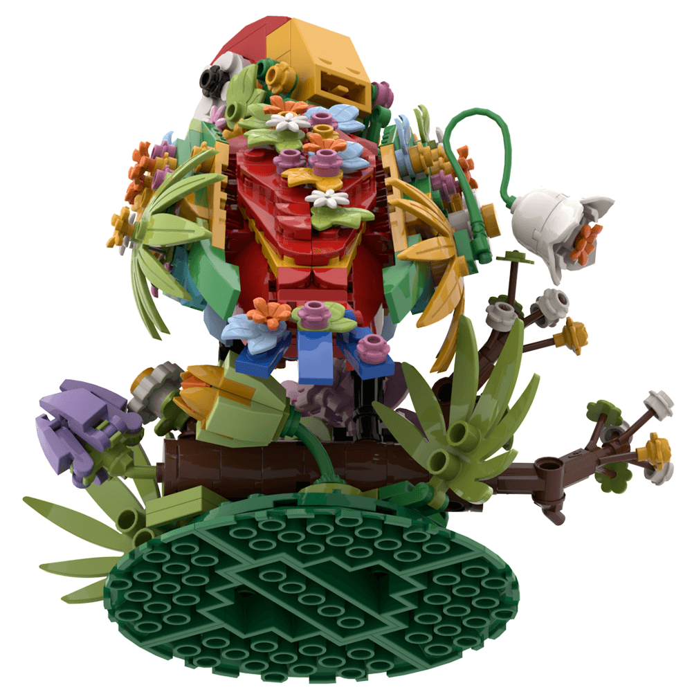 396PCS Flower bird MOC Building Block Bricks |MocPixel Lego alternatives