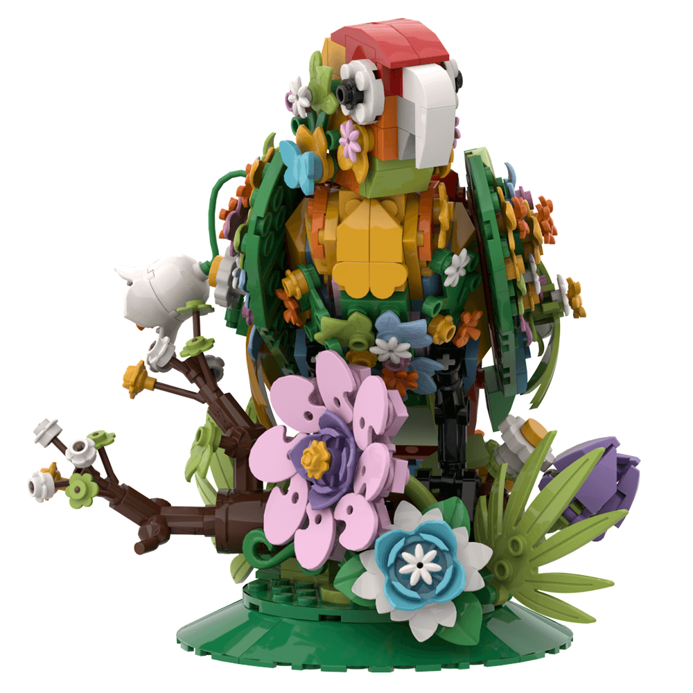 396PCS Flower bird MOC Building Block Bricks |MocPixel Lego alternatives