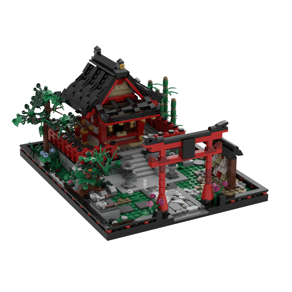 1303PCS Small Shinto Shrine MOC Building Block Bricks |MocPixel Chinese lego brands MOC-186209

