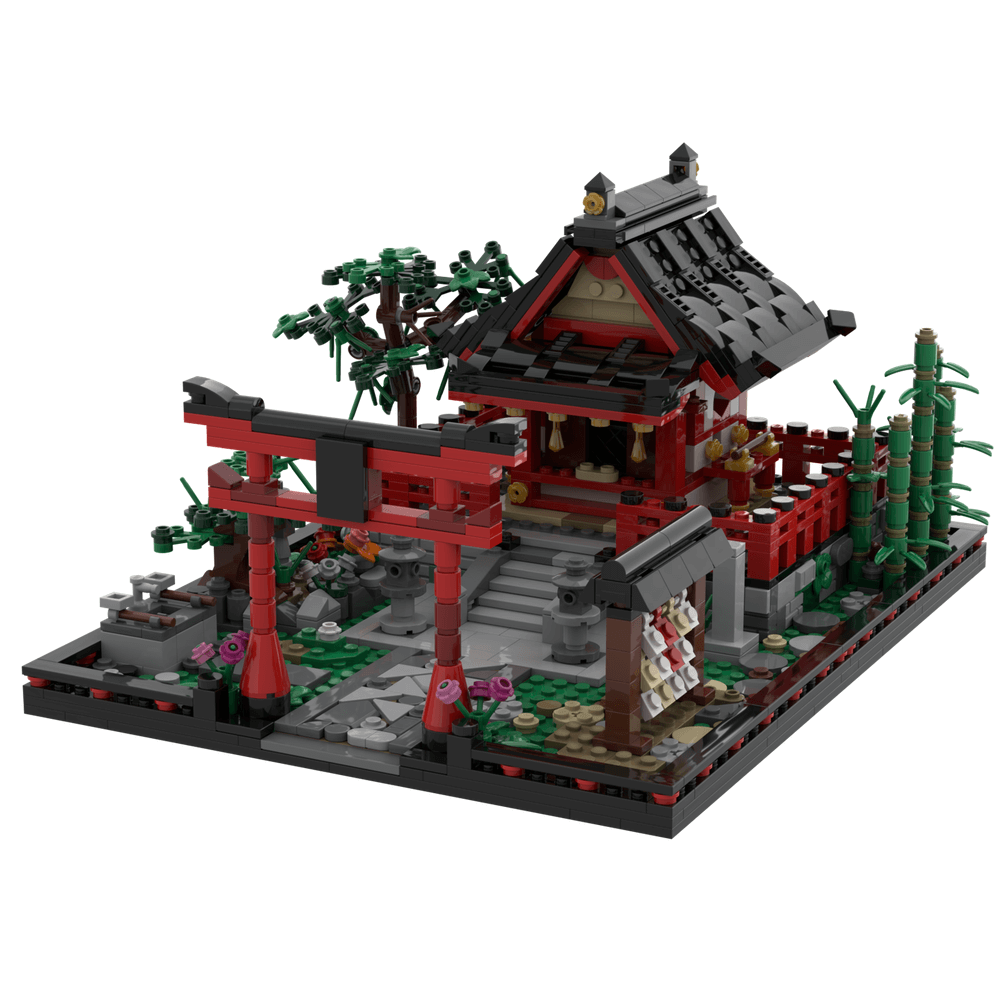 1303PCS Small Shinto Shrine MOC Building Block Bricks |MocPixel Chinese lego brands MOC-186209
