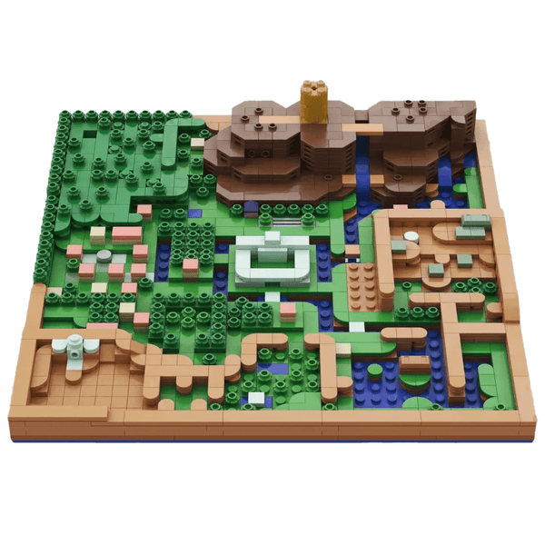 1120PCS ZeIda: A Link To The Past - Light World Overworld Map MOC