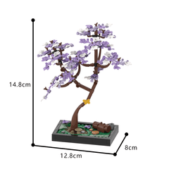 262PCS Blossomed Jacaranda Tree: Diorama MOC Building Block Bricks |MocPixel Lego alternatives MOC-185280
