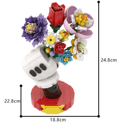 338PCS Flowers in Hand - MK Mouse Building Block Bricks |MocPixel