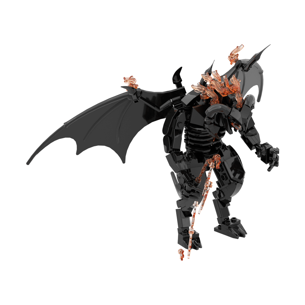 215PCS Balrog Of Moria - Lord Of Ring MOC Building Block Bricks |MocPixel Lego alternatives