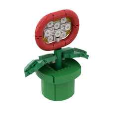 255PCS Fire Flower in Pot - Marrio MOC Building Block Bricks |MocPixel