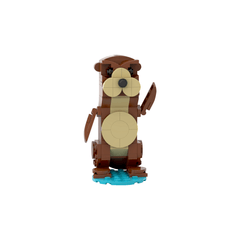 105PCS Adorable Otter MOC Building Block Bricks |MocPixel replace to lego MOC-188279
