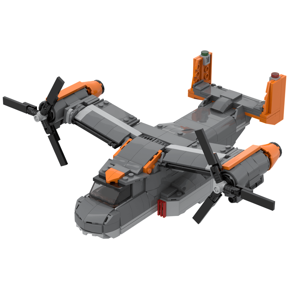 1087PCS Osprey Aircraft MOC Building Block Bricks |MocPixel Lego alternatives MOC-187678
