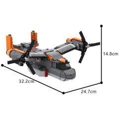 1087PCS Osprey Aircraft MOC Building Block Bricks |MocPixel Lego alternatives MOC-187678
