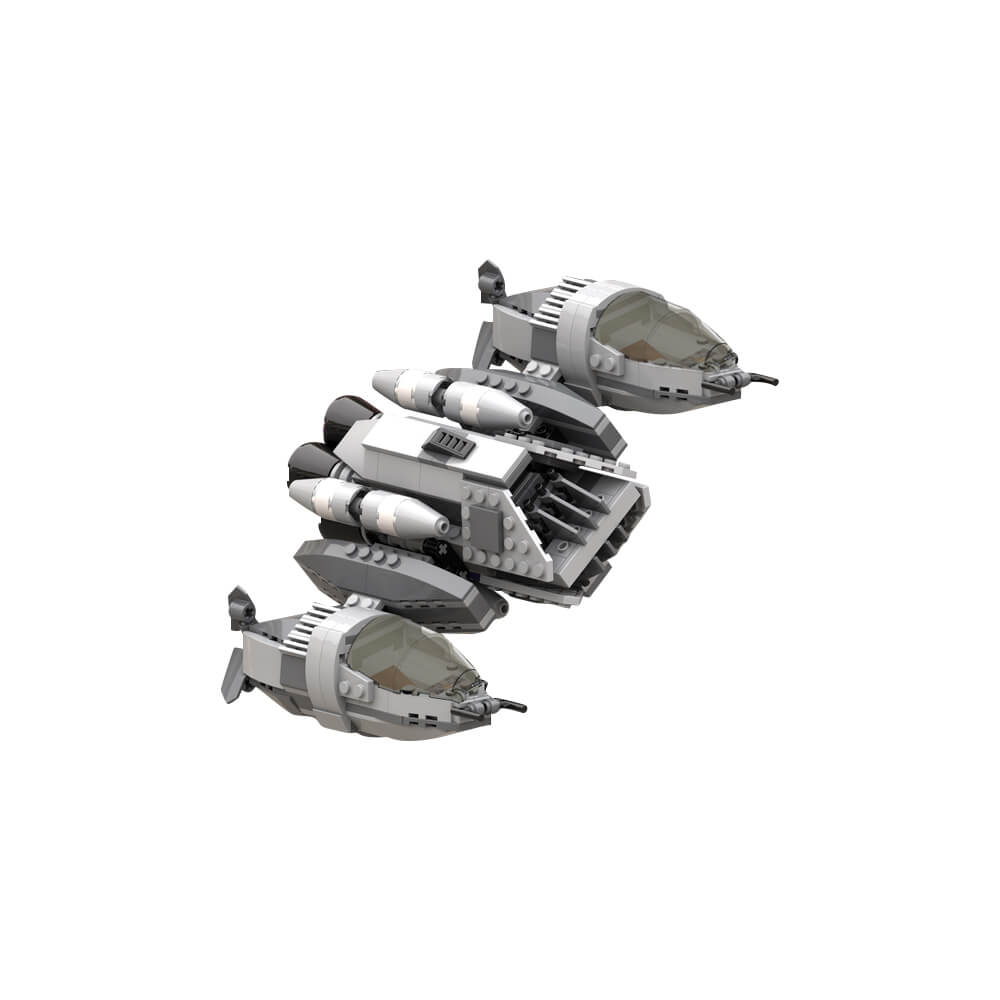 445PCS B-Wing-Striker - Ugly Class MOC Building Block Bricks |MocPixel replace to lego MOC-188625
