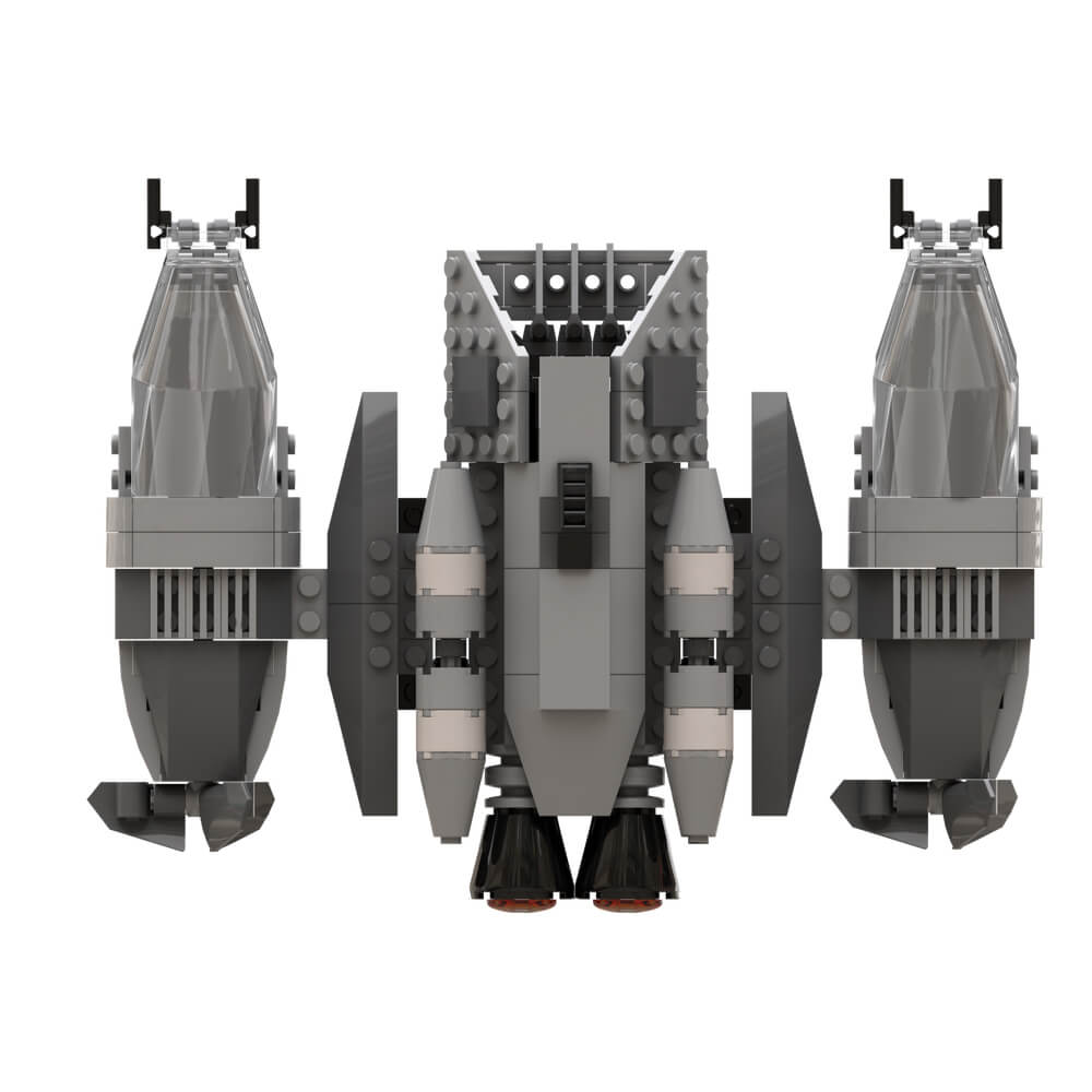 445PCS B-Wing-Striker - Ugly Class MOC Building Block Bricks |MocPixel replace to lego MOC-188625
