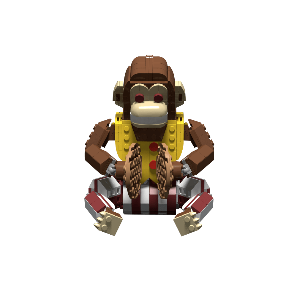 417PCS Cymbals Monkey (From Fallout) MOC Building Block Bricks |MocPixel Lego alternatives MOC-187820
