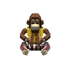 417PCS Cymbals Monkey (From Fallout) MOC Building Block Bricks |MocPixel Lego alternatives MOC-187820
