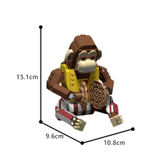 417PCS Cymbals Monkey (From Fallout) MOC Building Block Bricks |MocPixel Lego alternatives MOC-187820
