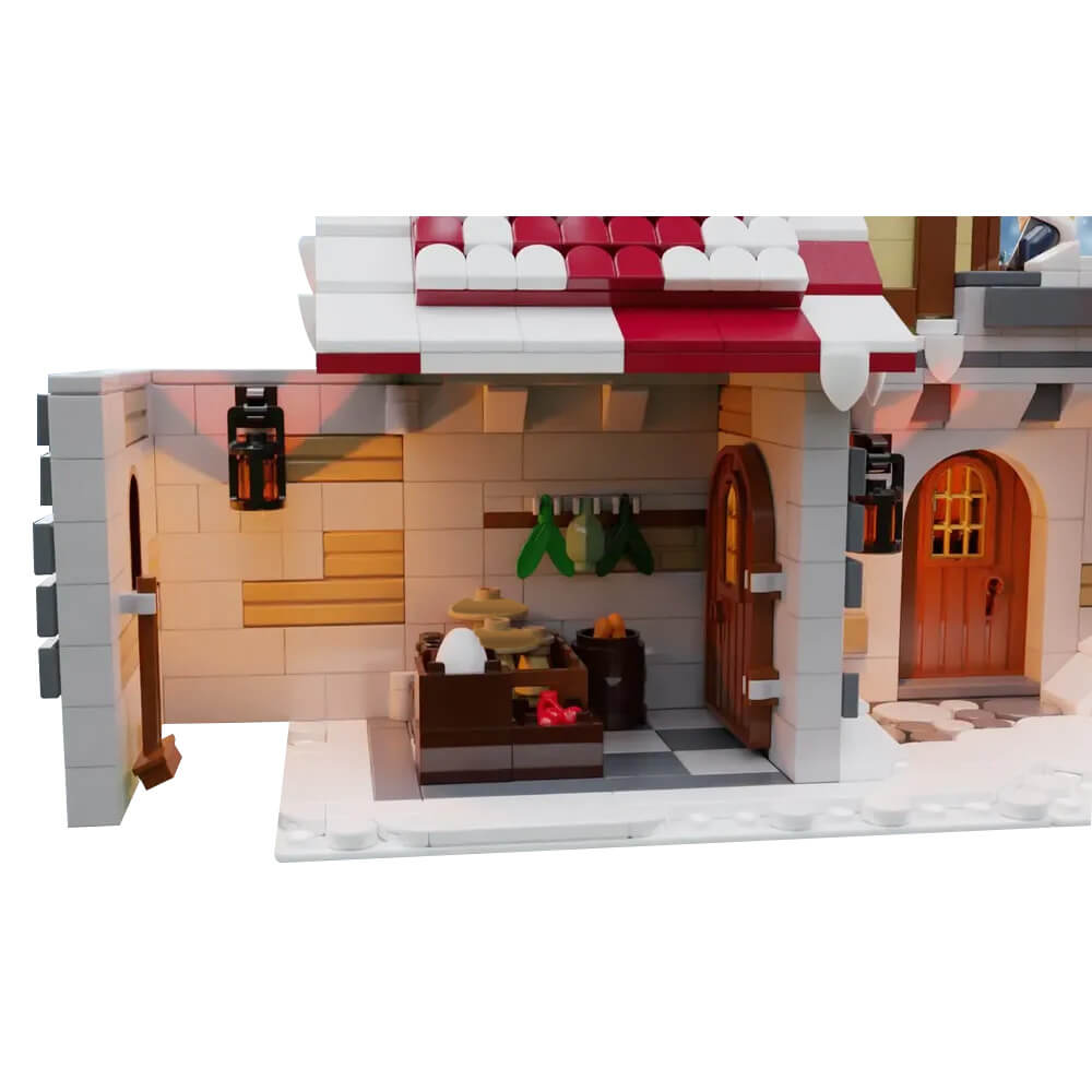 2465PCS The Tavern Under The Snow MOC Building Block Bricks |MocPixel replace to lego MOC-187924
